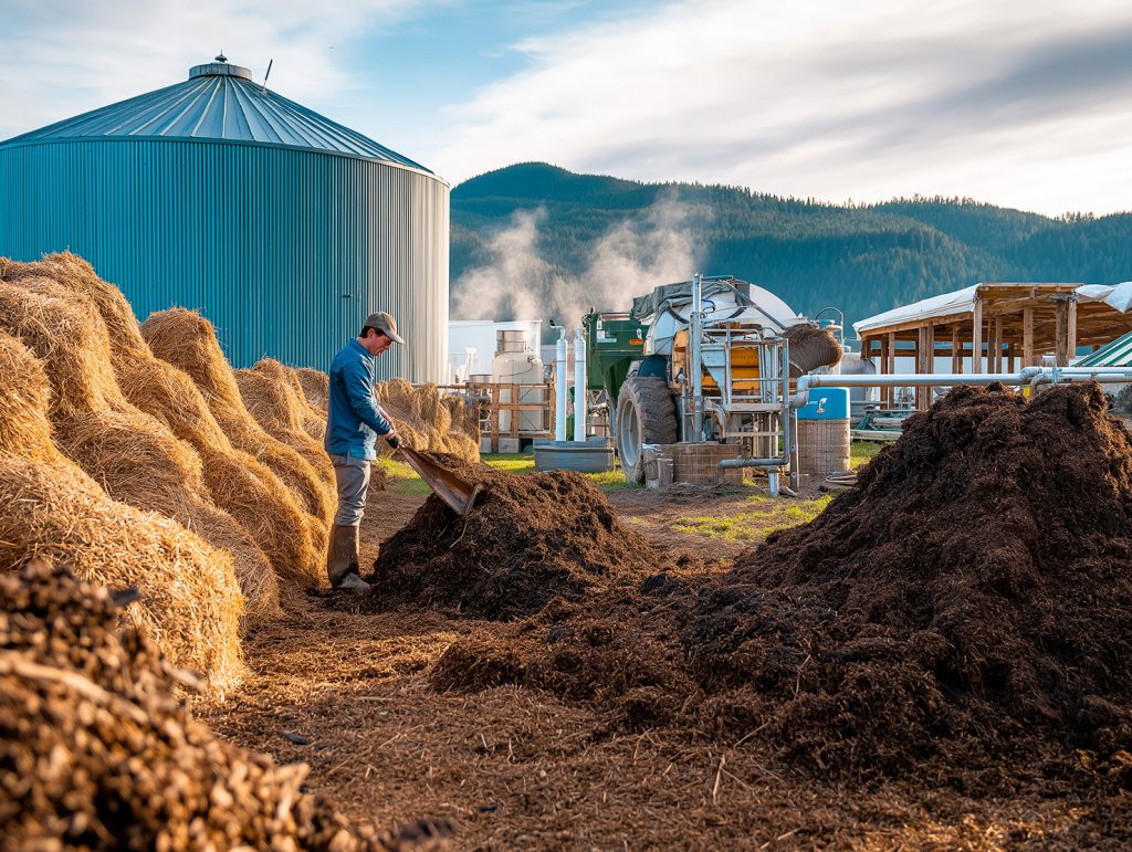 compostaje con residuos vegetales para agricultura sostenible
