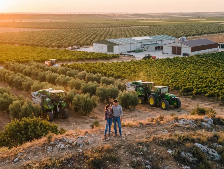 Gestión agraria en Castilla-La Mancha: la clave para fortalecer más de 10.000 explotaciones y garantizar el futuro del medio rural Gestión agraria en una explotación agrícola y ganadera de Castilla-La Mancha