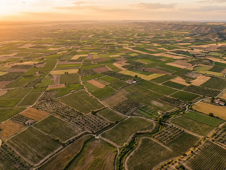Gestión agrícola en la agricultura ecológica: Castilla-La Mancha supera las 500.000 hectáreas y consolida su liderazgo Explotación de agricultura ecológica en Castilla-La Mancha con cultivos certificados
